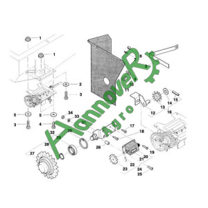 Позиція 26 Втулка 6 X 1 V2A AC489400 АС489400 Кverneland , Квернеланд